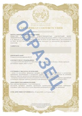 Образец Сертификат СТО 01.064.00220722.2-2020 Солнечногорск Сертификат СТО 01.064.00220722.2-2020 